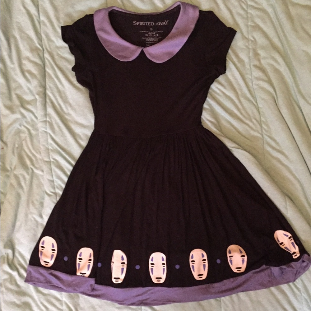Hot Topic Spirited Away No-Face Skater Dress